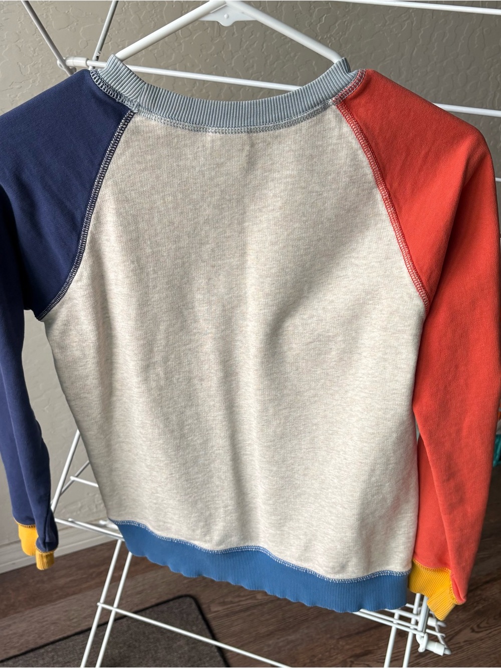 Colorblock Raglan Crewneck Sweater - Multicolor - Picture 2 of 3